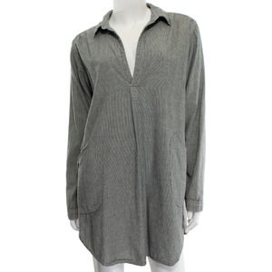 CP Shades Striped Teton Tunic Top Cotton Lagenlook Boho